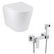 Набір 2 в 1 Kroner Armada WHI513636 RIMLESS Slim Duroplast / Soft-close / Quick relase (CV029610) + Kroner KRP Edelstahl Kubus - CHR052 (CV031896) SET-2502-2 фото 1