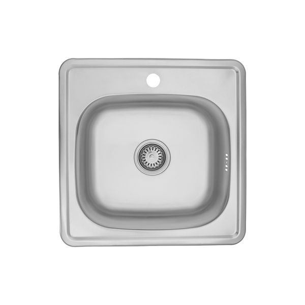 Кухонна мийка Kroner KRP Satin - 4848 (0,6 мм) CV022759 фото