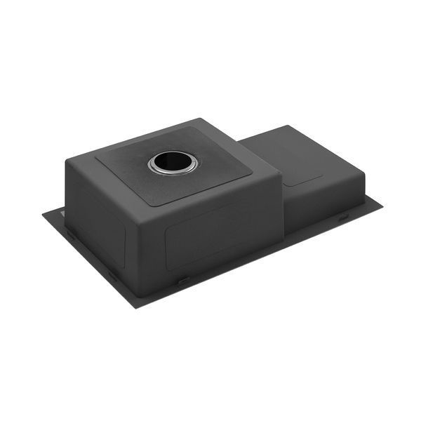 Набір 4 в 1 мийка для кухні Kroner KRP Schwarze - 7848RHM PVD (CV030024) + Kroner KRP Vog - SCH030-T (CV035574) + дозатор + кошик SET-2248-14 фото