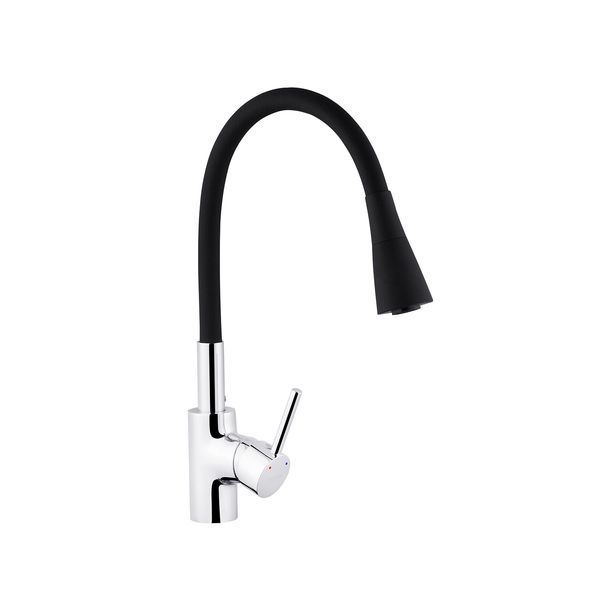 Комплект кухонна мийка Kroner Geb&uuml;rstet-6050HM + змішувач K&uuml;che-C031BLK + дозатор Spender-016 (CVS29843) CVS29843 фото