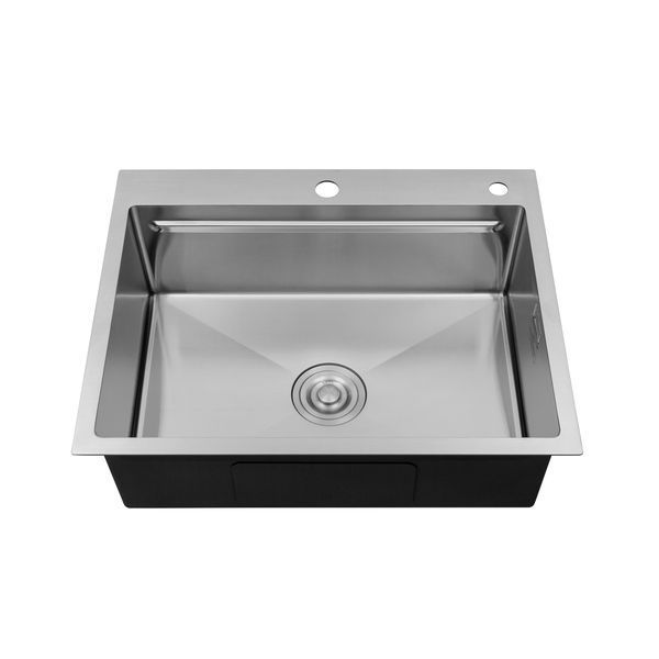 Кухонна мийка Kroner KRP Geb&uuml;rstet - 6350HM (3.0/1.0 мм) (CV031452) CV031452 фото