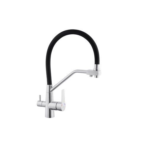 Змішувач для кухні з підключенням до фільтра Kroner KRP Edelstahl Klassisch - ESG03817BLK (CV027936) CV027936 фото
