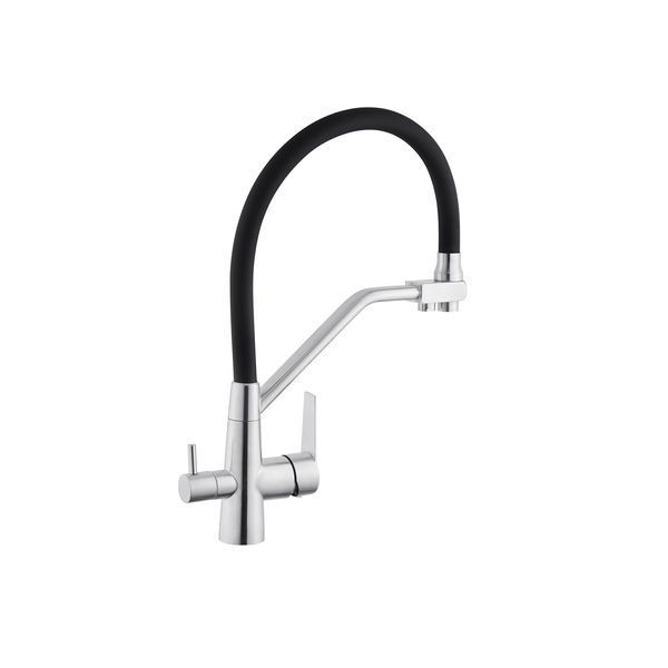Змішувач для кухні з підключенням до фільтра Kroner KRP Edelstahl Klassisch - ESG03817BLK (CV027936) CV027936 фото