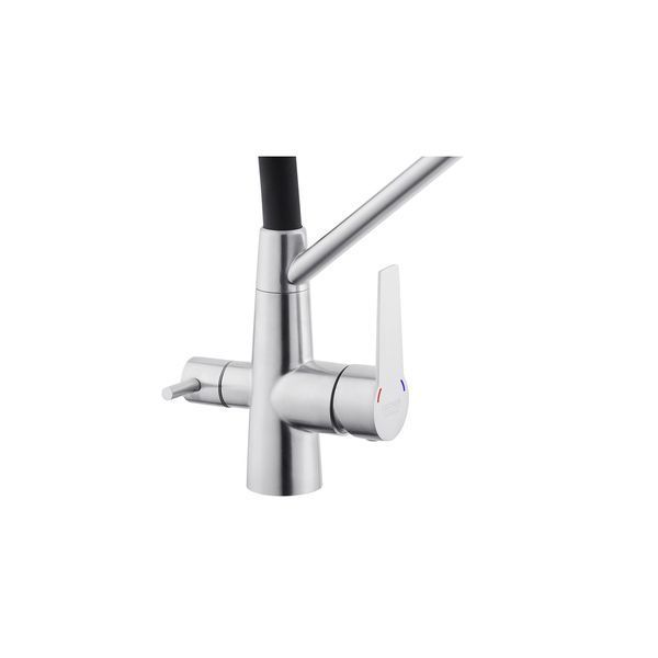 Змішувач для кухні з підключенням до фільтра Kroner KRP Edelstahl Klassisch - ESG03817BLK (CV027936) CV027936 фото
