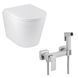 Набір 2 в 1 Kroner Armada WHI513636 RIMLESS Slim Duroplast / Soft-close / Quick relase (CV029610) + Kroner KRP Edelstahl Kubus - ESG052 (CV031897) SET-2502-4 фото 1