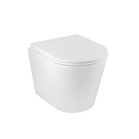 Набір 2 в 1 Kroner Armada WHI513636 RIMLESS Slim Duroplast / Soft-close / Quick relase (CV029610) + Kroner KRP Edelstahl Klassisch - SCH052 (CV027930) SET-2502-10 фото