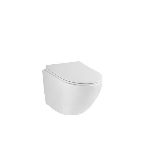 Унітаз підвісний Kroner KRP - C934UF Rimless 370х360х480 мм, сидіння Slim Duroplast / Soft-close / Quick relase (CV031646) CV031646 фото