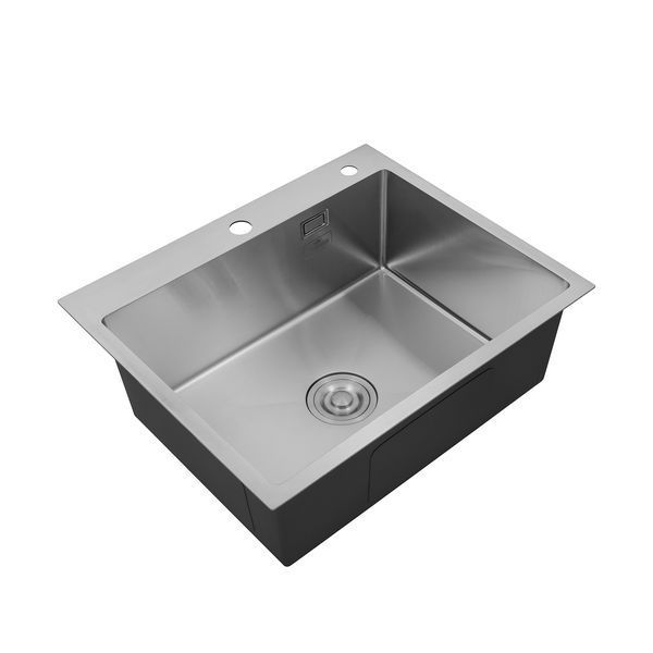 Комплект кухонна мийка Kroner Geb&uuml;rstet-6050HM + змішувач K&uuml;che-C031GRA + дозатор Spender-016 (CVS29844) CVS29844 фото