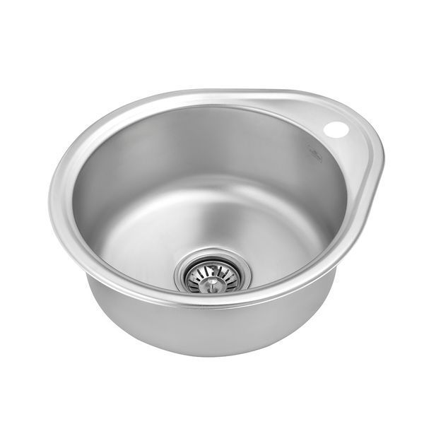 Кухонна мийка Kroner KRP Satin - 4843 (0.8 мм) (CV022757) CV022757 фото