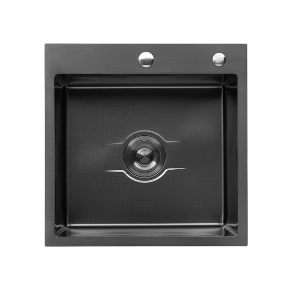 Кухонна мийка Kroner KRP Derby - 5050HM PVD (2,5/0,5 мм) (CV027240) CV027240 фото