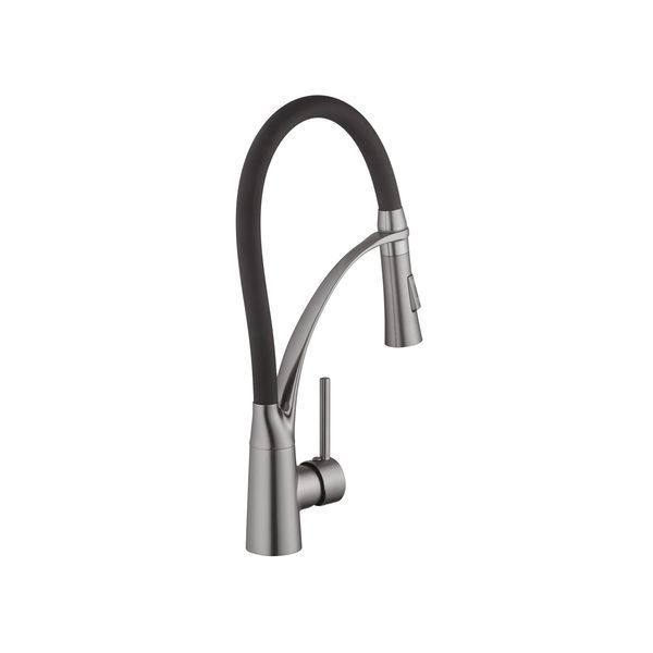 Комплект кухонна мийка Kroner Schwarze-6050HM PVD + змішувач Ersel-GRP03393BLK + дозатор Spender-026 (CVS30071) CVS30071 фото